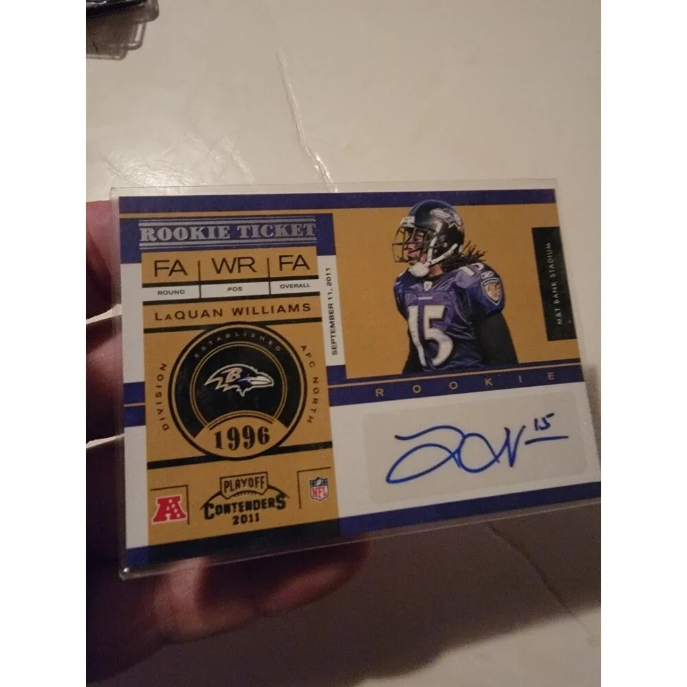 2011 Playoff Contenders #152 LaQuan Williams Auto Baltimore Ravens